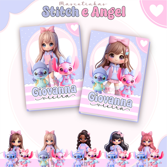 💙💖 Combo Escolar Stitch & Angel – Volta às Aulas com Fofura e Estilo.