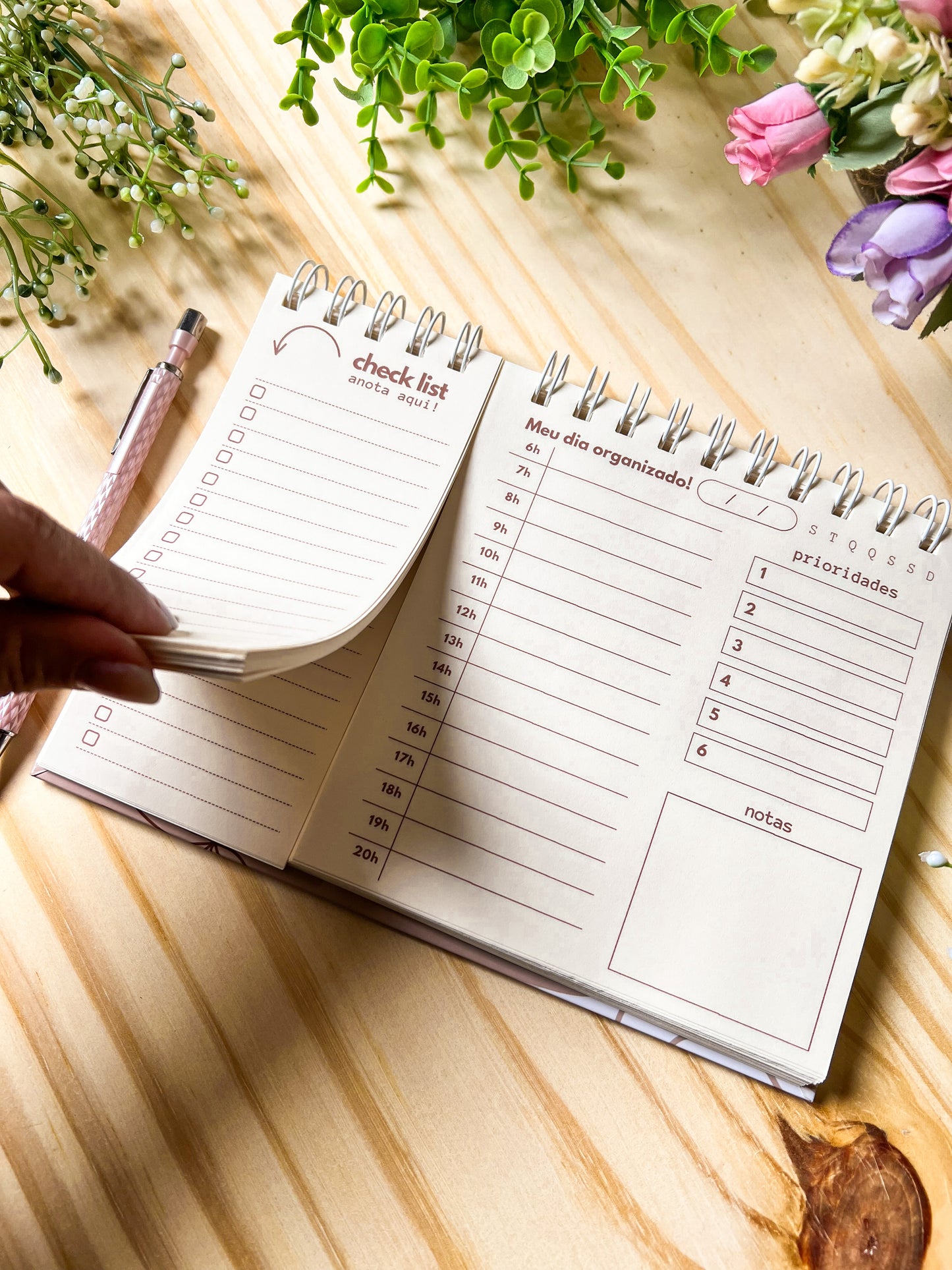 Planner Meu Dia + Organizado ✨ Transforme Sua Rotina com Leveza