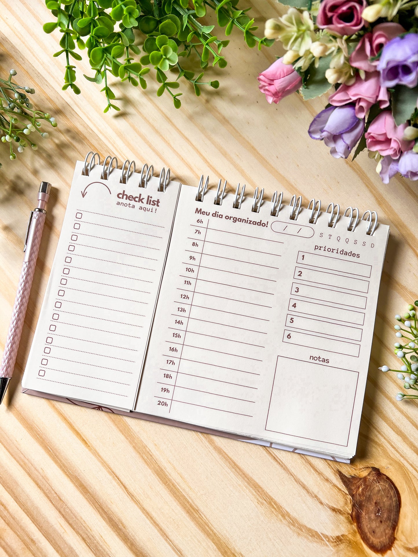 Planner Meu Dia + Organizado ✨ Transforme Sua Rotina com Leveza