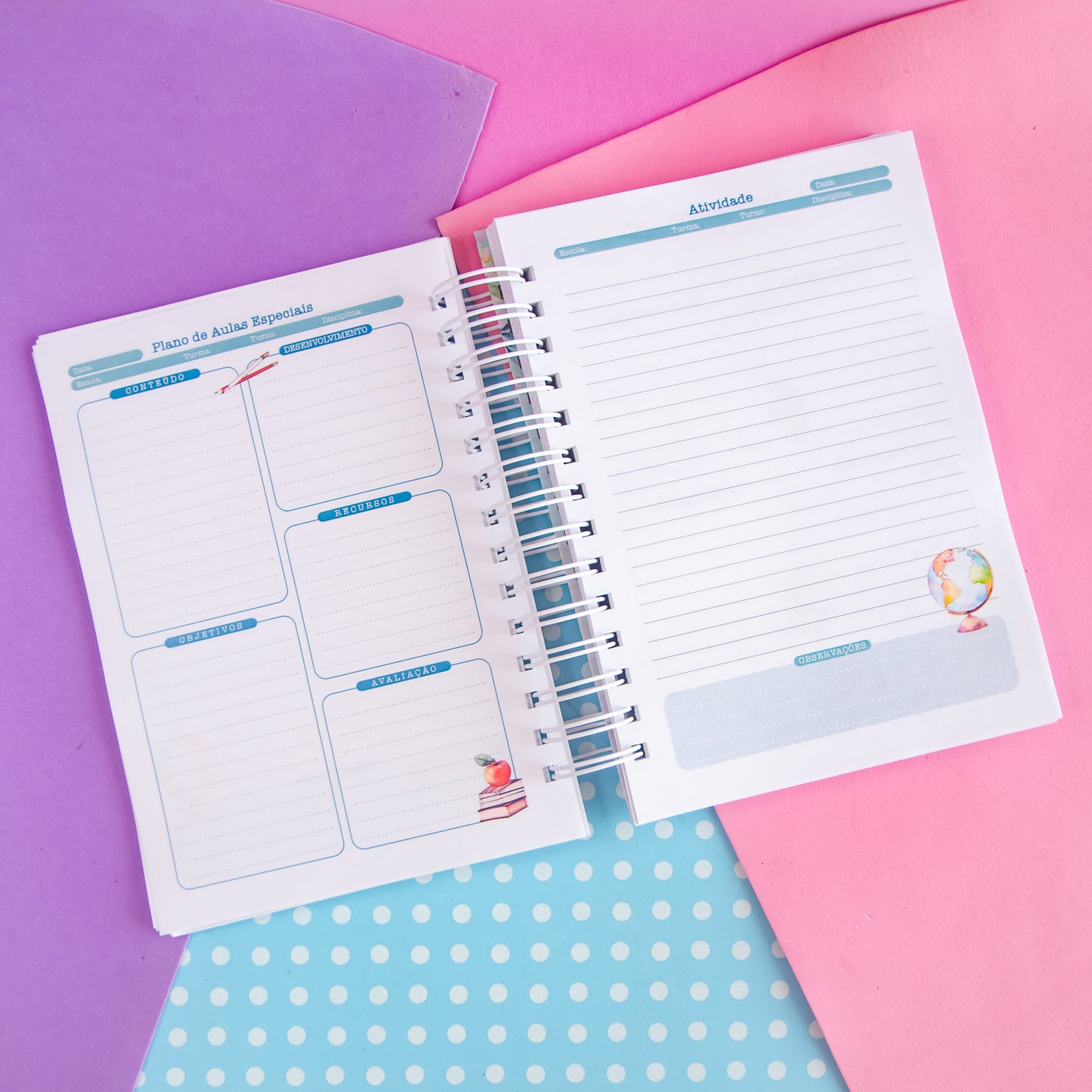 Planner Professora 🌸 Organize Suas Aulas com Amor e Praticidade