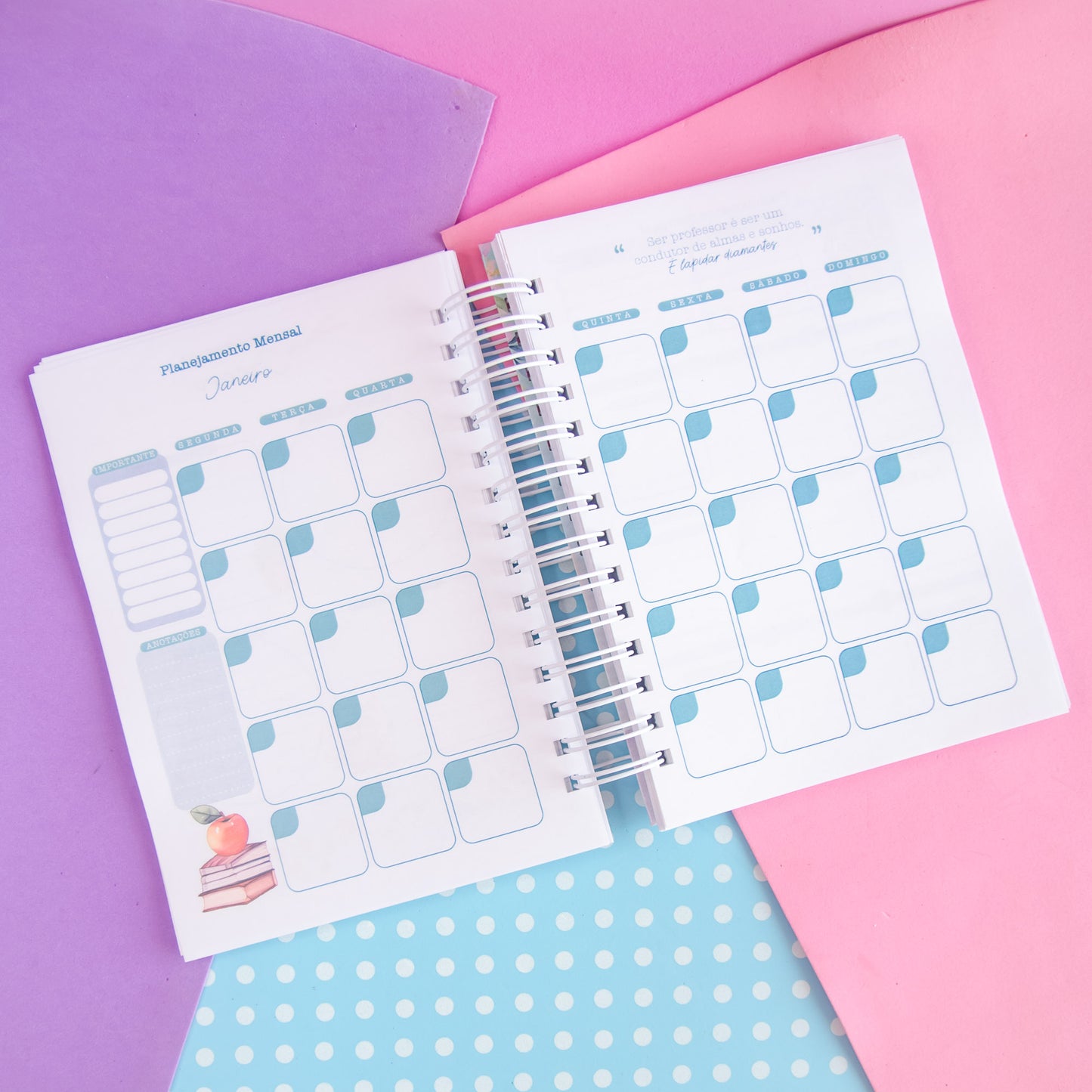Planner Professora 🌸 Organize Suas Aulas com Amor e Praticidade