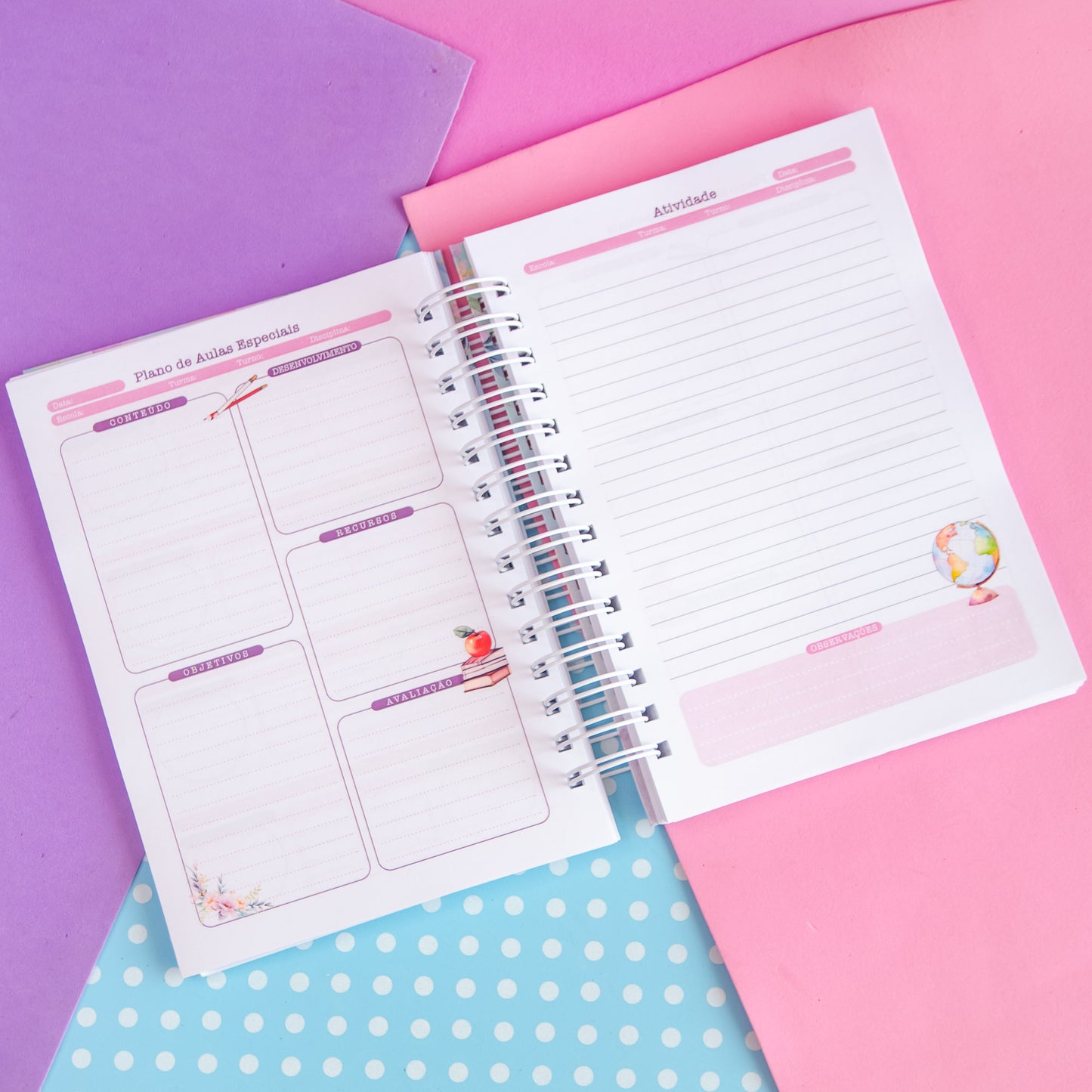 Planner Professora 🌸 Organize Suas Aulas com Amor e Praticidade