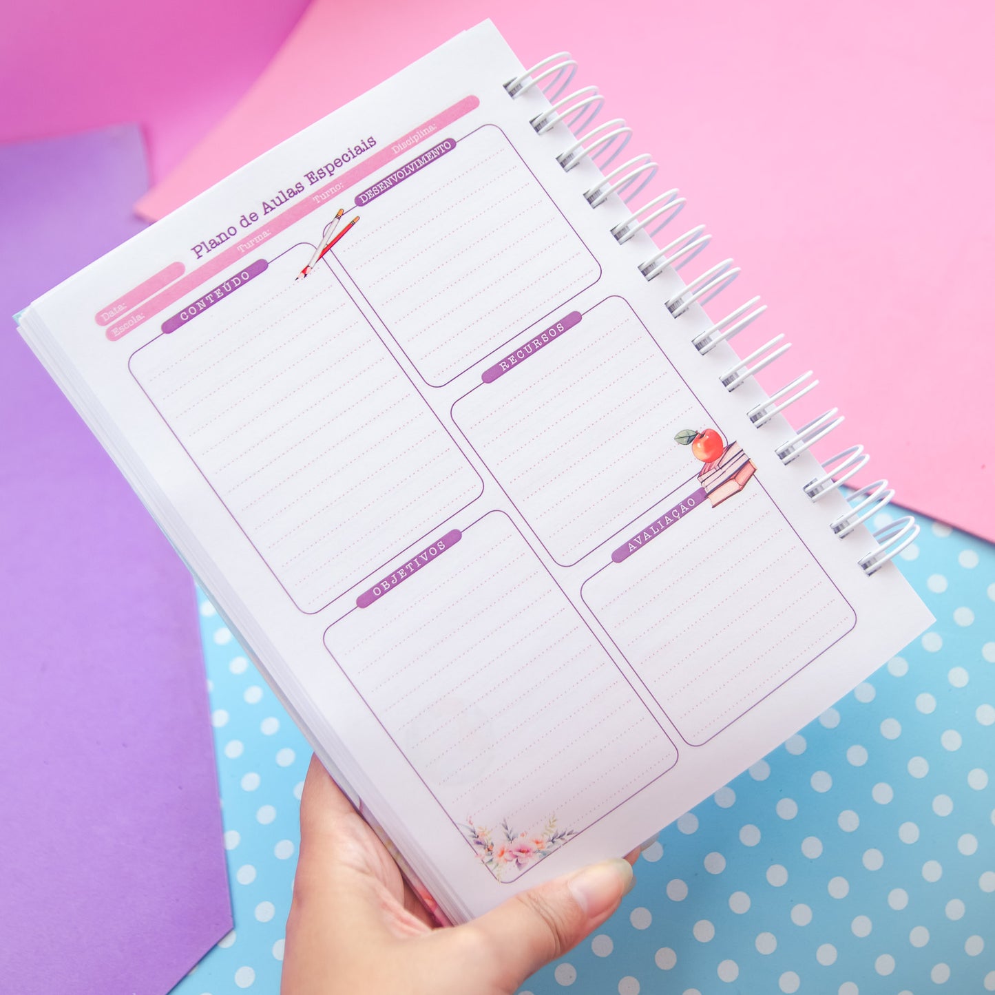 Planner Professora 🌸 Organize Suas Aulas com Amor e Praticidade