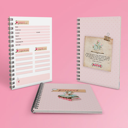 Caderno de Estudo Pessoal ✨ Organize Seus Estudos com Amor e Foco