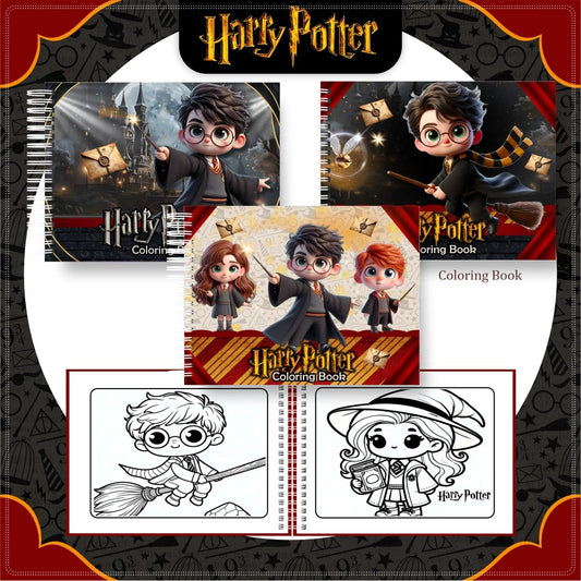 Livro de Colorir Harry Potter ✨ Magia e Criatividade em Cada Página