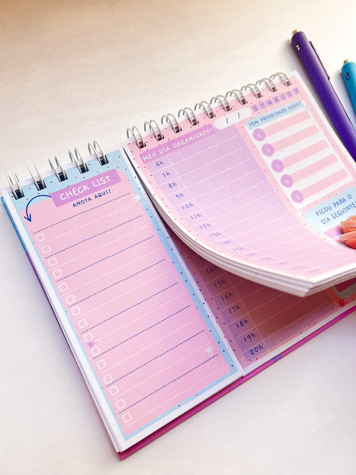 Planner Meu Dia + Organizado ✨ Transforme Sua Rotina com Leveza