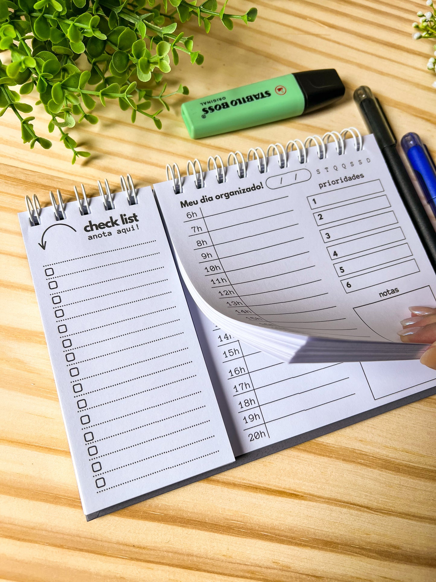 Planner Meu Dia + Organizado ✨ Transforme Sua Rotina com Leveza