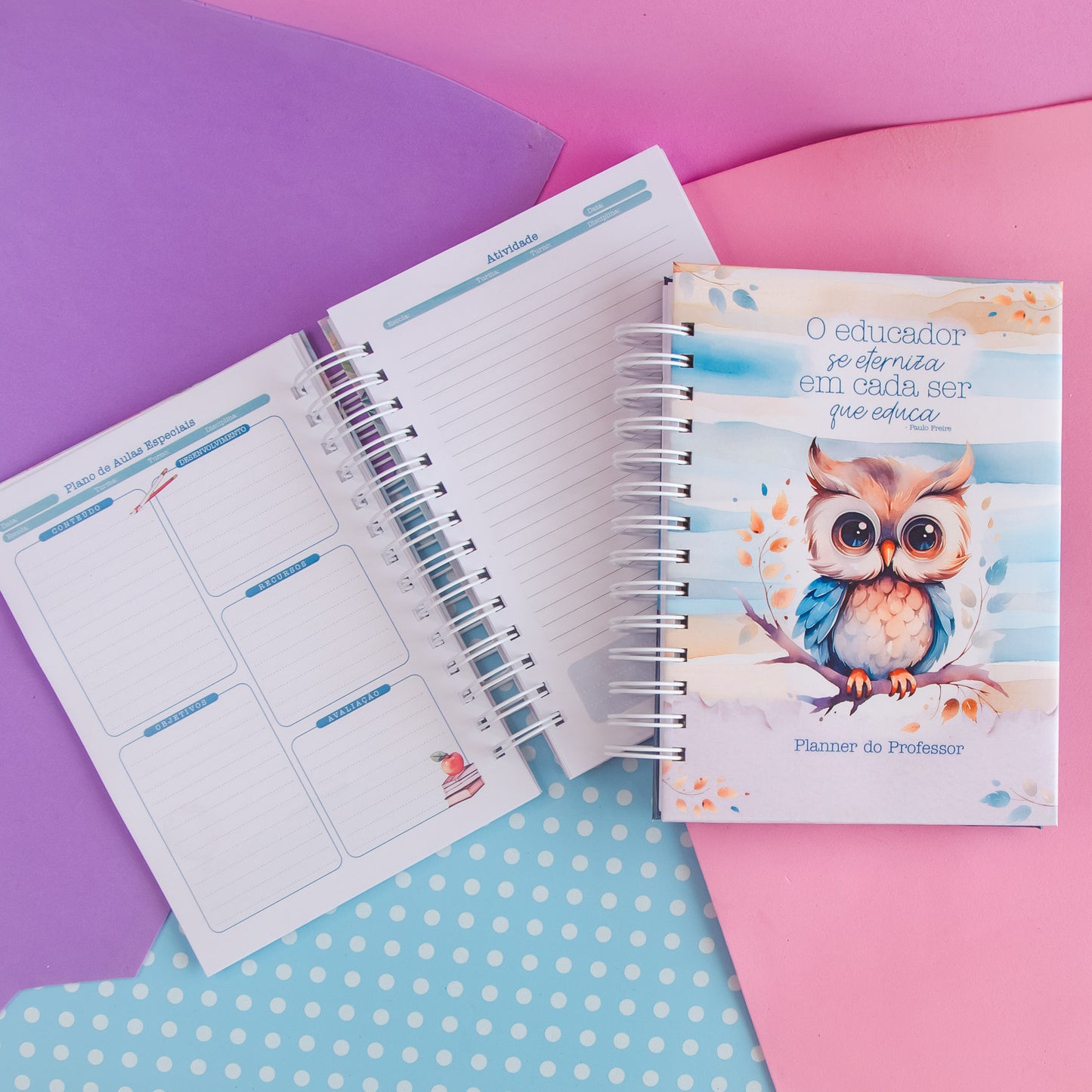 Planner Professora 🌸 Organize Suas Aulas com Amor e Praticidade