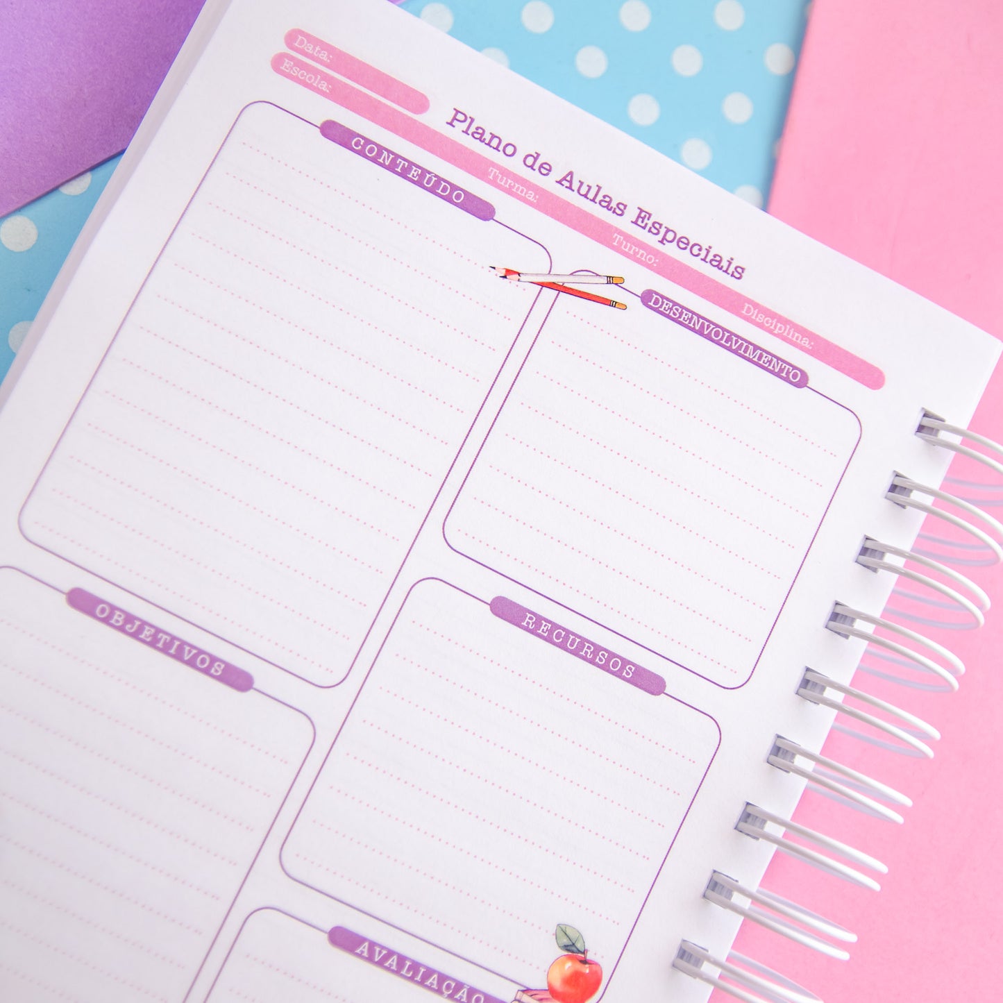 Planner Professora 🌸 Organize Suas Aulas com Amor e Praticidade